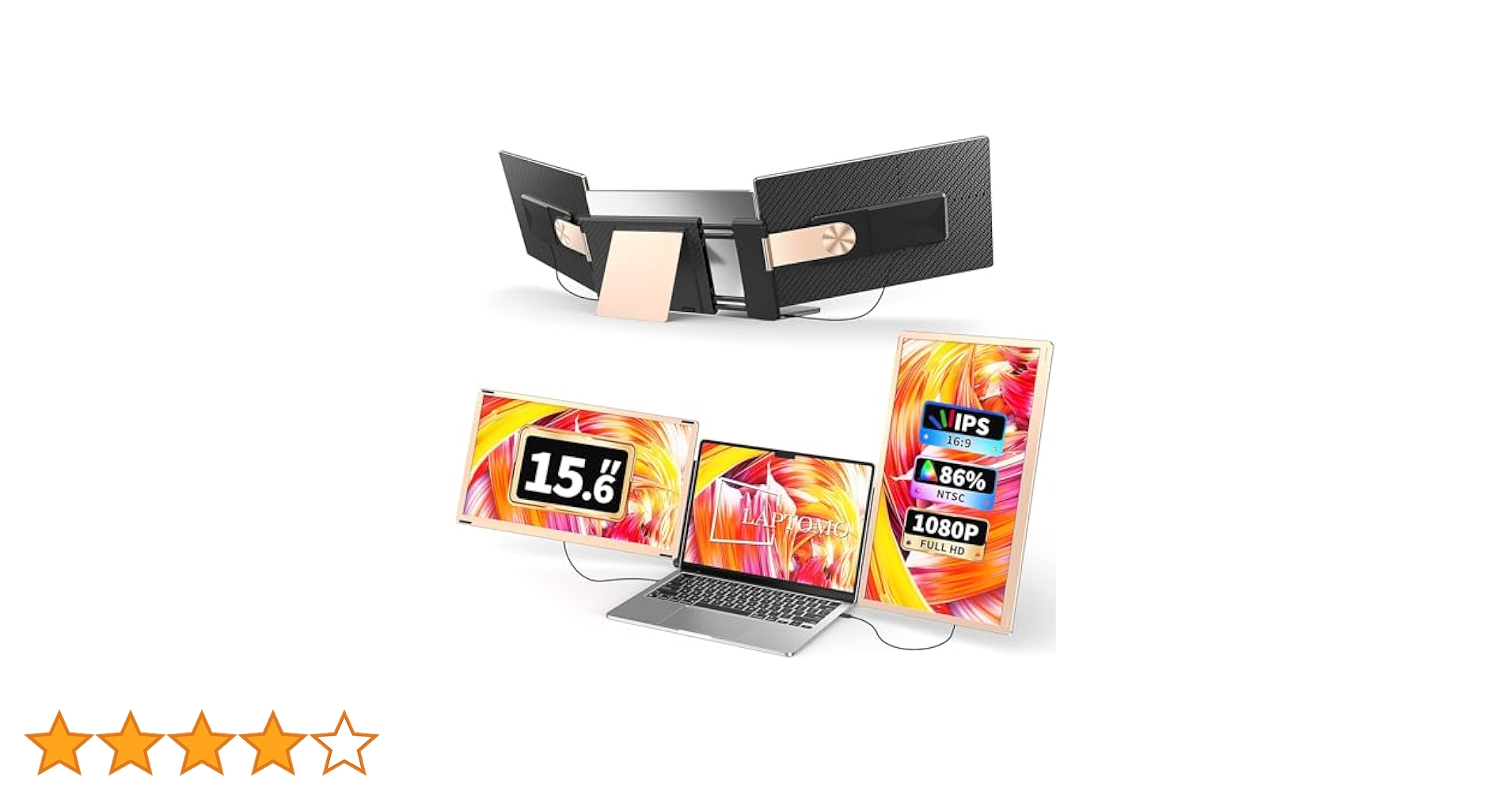 Amazon.co.jp: Laptomo S6 トリプルポータブルモニター 15.6